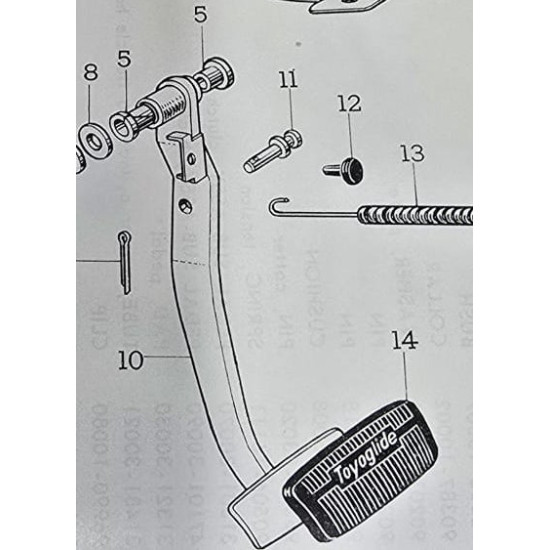 Brake pedal automatic , Crown 50-60 series