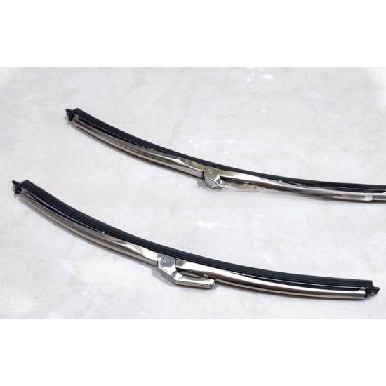 Stainless steel wiper blades 14" , old style, set