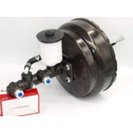 Booster assy, brake complete with master brake cylinder, w. single reservoir