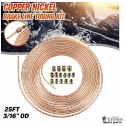 Copper Nickel Brake Line Tubing Kit 3/16 Inch OD