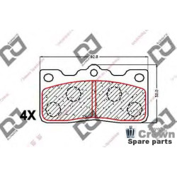 Pad Kit, Disc Brake, Rear Crown series 80 and 110
