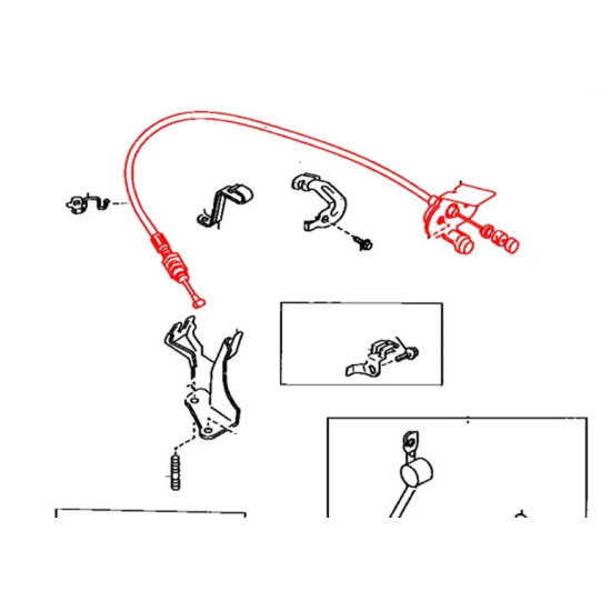 Accelerator Throttle Cable Carina / Corona AT170 -175