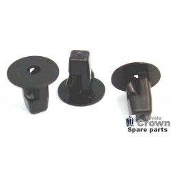 Clip, square 9,5 mm, round top