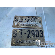 license plate, Thai, old