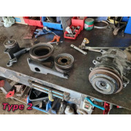 Airconditioningpump M-M2-M4 including bracket and pulley