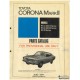 Partsbook Corona Mark II - 1974