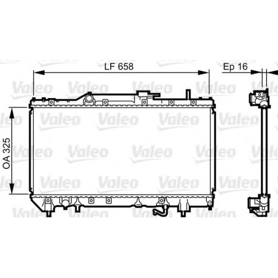 Radiator Toyota Corona AT190 Engine 1.6 Automatic transmission