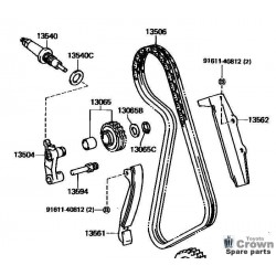Timing chain kit Toyota, M, 2M, 4M, 5M
