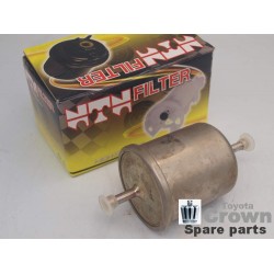 Metal fuel filter straight 8mm
