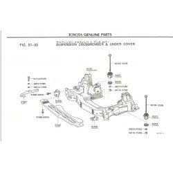 Subframe bushes Mk2 1972-1976, set of 4