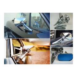 Door mirror, square model, pair of 2