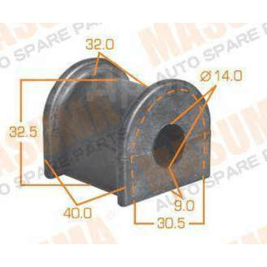Stabilizer bar rubber rear Corona , Corolla, 13 mm