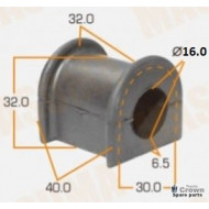 Stabilizer bar rubber Corona RT 20 (Tiara) & 40, Hilux RN10-40, 16 mm