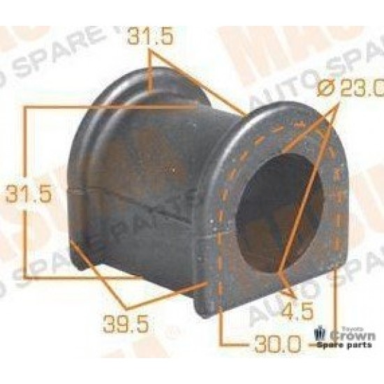 Stabilizer bar rubber Crown MS60-MS120, Celica, Corona, MkII