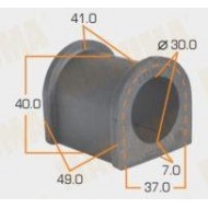 Stabilizer bar rubber front, Crown, GS/LS/MS130