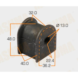 Stabilizer bar rubber rear Crown GS151,  JZS155, 13 mm