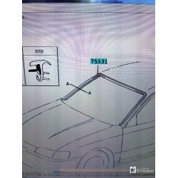 Windscreen Moulding Corolla AE101 EE100 chrome, Front