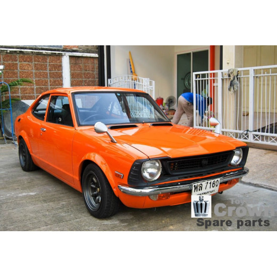 Toyota Corolla KE35 - Coupe 1974-1981 Set available windscreen rubbers (with moulding), doorseals, and trunkrubber