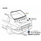 Windscreen Moulding Corolla AE101 EE100 chrome, Rear