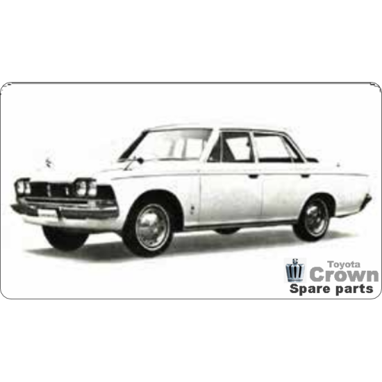 Toyota Crown MS/RS50 sedan 1967-1971 COMPLETE set of available windscreenrubbers, doorseals, weatherstrips and trunkrubber