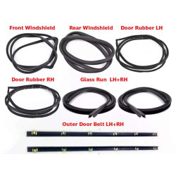 Toyota Hilux RN10-RN15 - 2 door pickup 1968-1972 set windscreen rubbers, doorseals, and outer weatherstrips