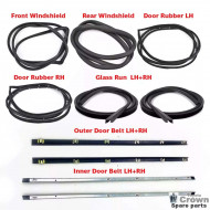 Toyota Hilux RN20-25 - 2 door pickup 1972-1978 COMPLETE set windscreen rubbers, doorseals, inner and outer weatherstrips